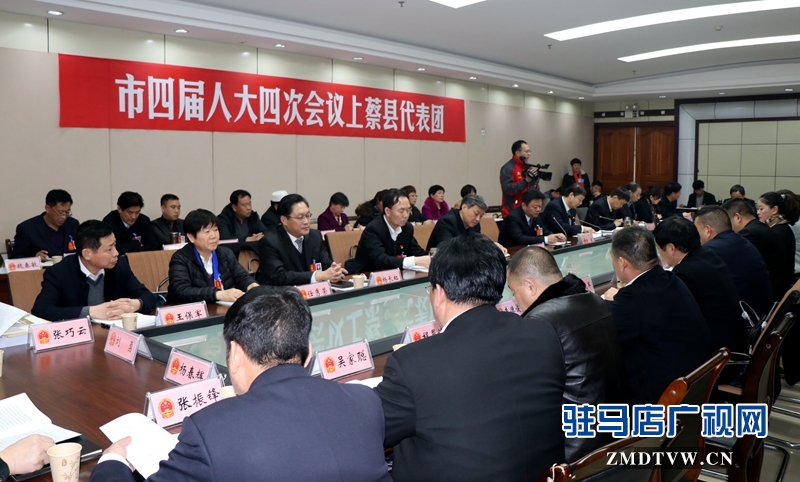 陳星參加上蔡代表團(tuán)的審議政府工作報(bào)告，聆聽代表發(fā)言