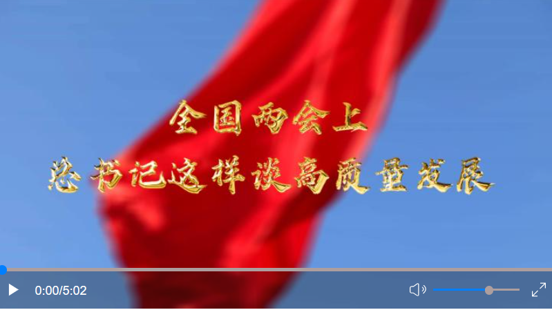  全國兩會上，總書記這樣談高質量發(fā)展