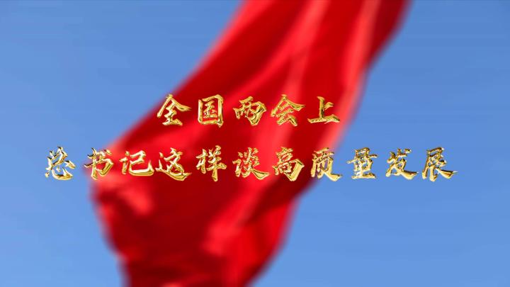  全國兩會上，總書記這樣談高質量發(fā)展