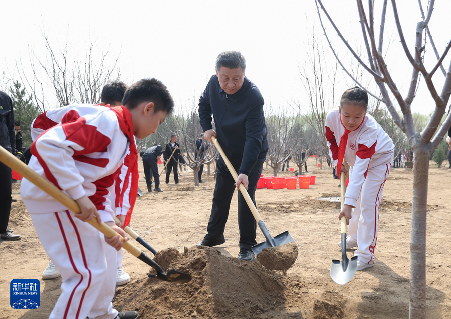 習近平在參加首都義務植樹活動時強調 全民植樹增綠 共建美麗中國