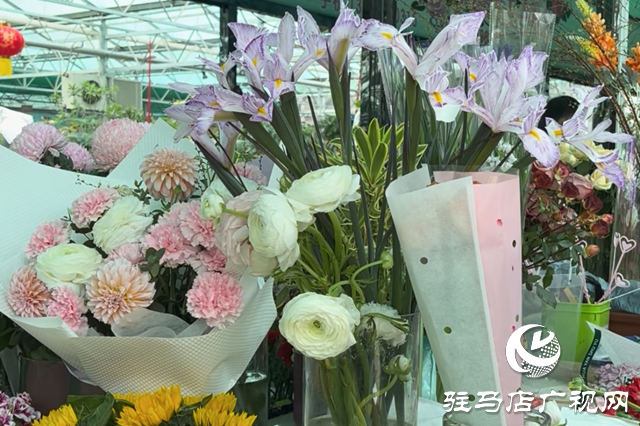 駐馬店：“三八”節(jié)臨近 鮮花市場(chǎng)銷售火爆
