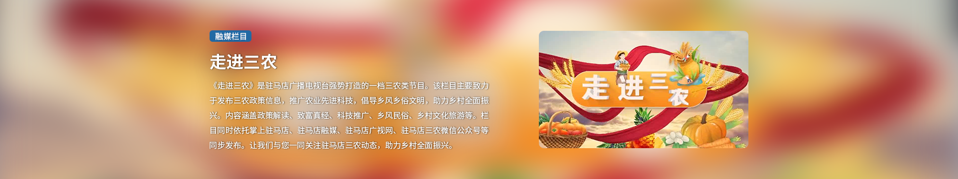 走進(jìn)三農(nóng)