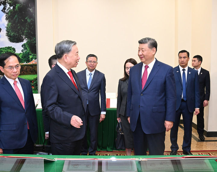 習(xí)近平同越共中央總書(shū)記蘇林舉行會(huì)談