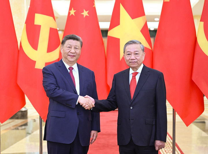 習(xí)近平同越共中央總書(shū)記蘇林舉行會(huì)談